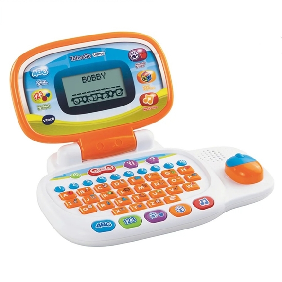 VTech Tote & Go Laptop With Mouse In Orange - Picture 5 of 11
